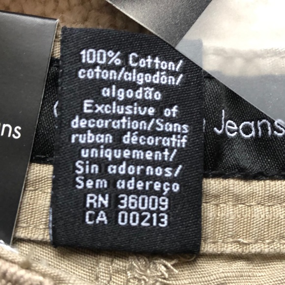 Calvin Klein railroad stripe jeans shorts Size 6 - Picture 8 of 10